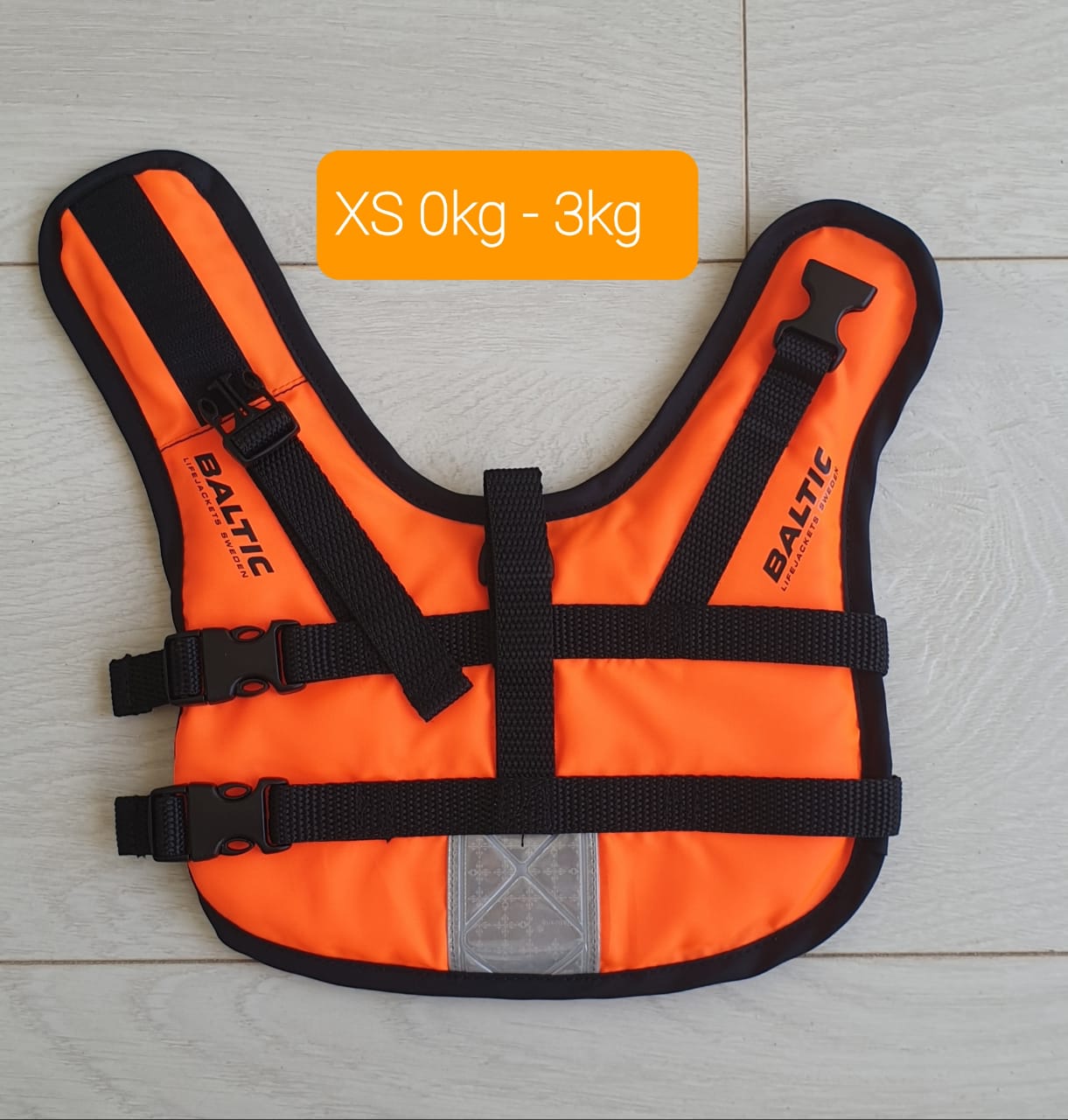 XSmall Baltic dog life jacket, 0kg to 3kg