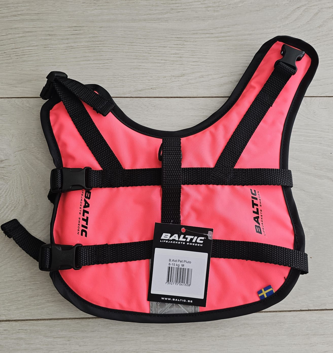 Small Baltic dog life jacket, bright pink, 3kg to 8kg