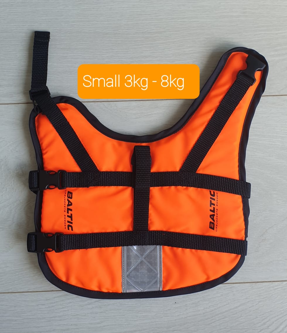 Small Baltic dog life jacket, 3kg to 8kg