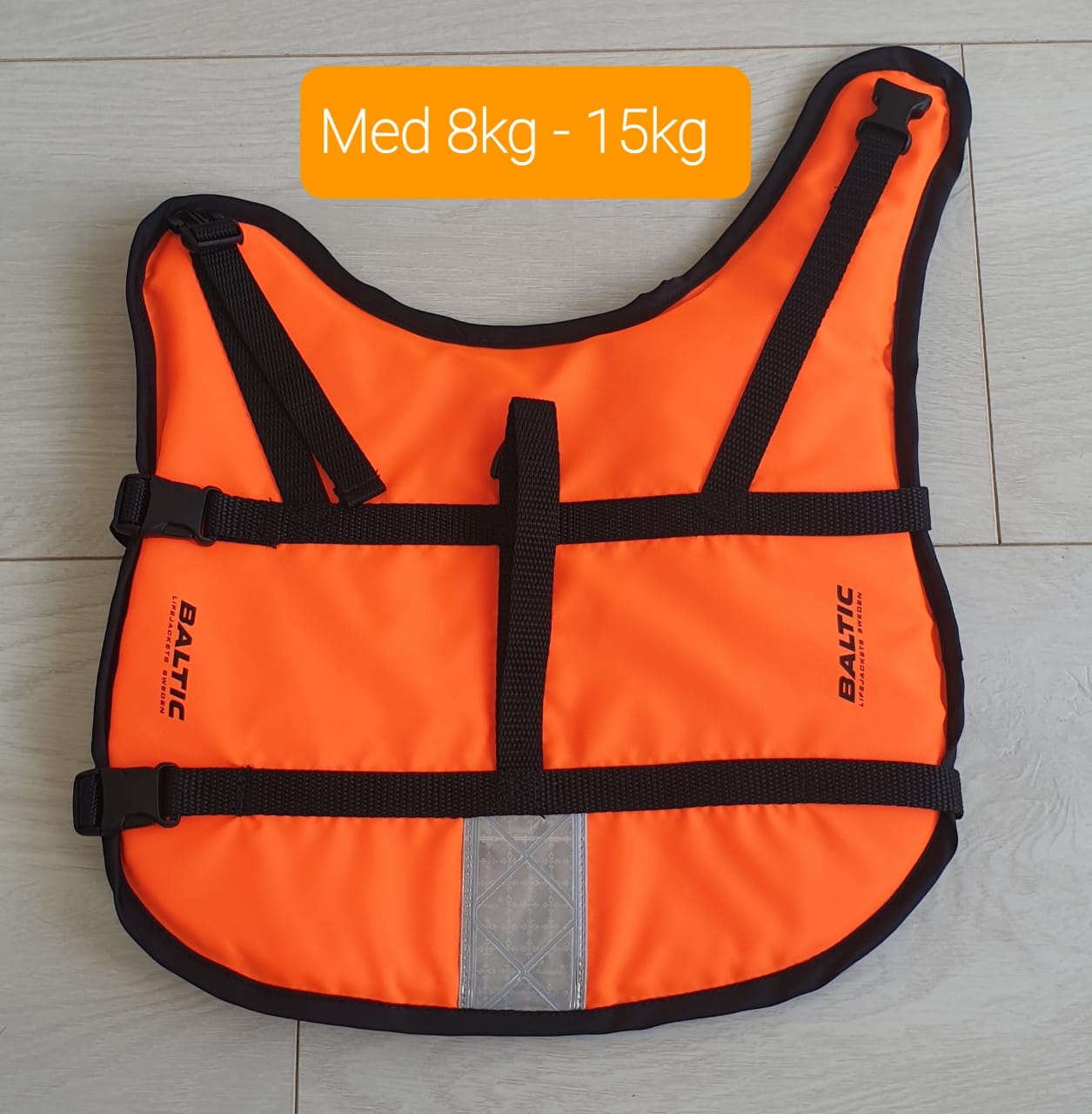 Medium Baltic dog life jacket, 8kg to 15kg