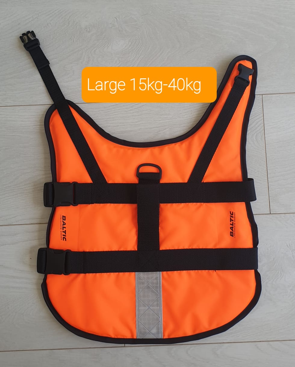 Large Baltic dog life jacket, 15kg to 40kg