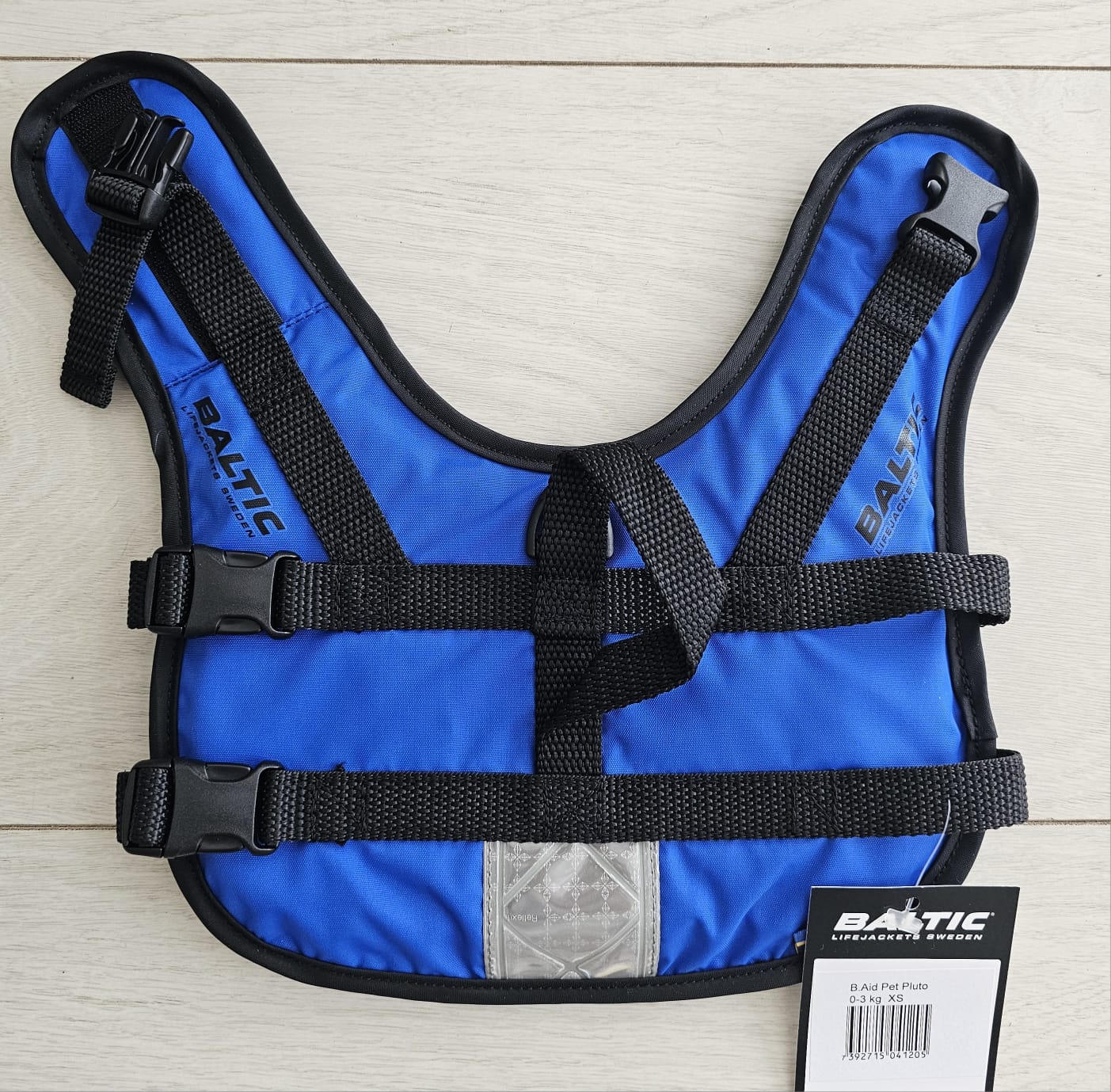 XSmall Baltic dog life jacket, blue, 0kg to 3kg